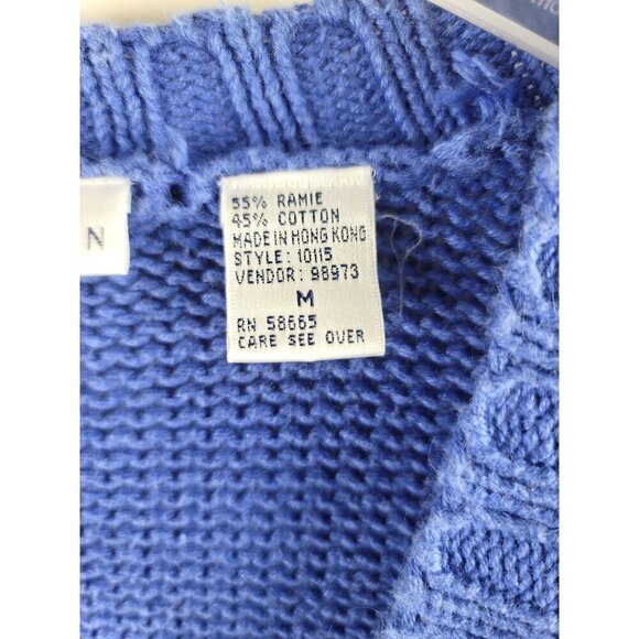 Vintage Point Of View Collection Floral Cardigan Sweater Women's Size M Acrylic - Picture 10 of 14